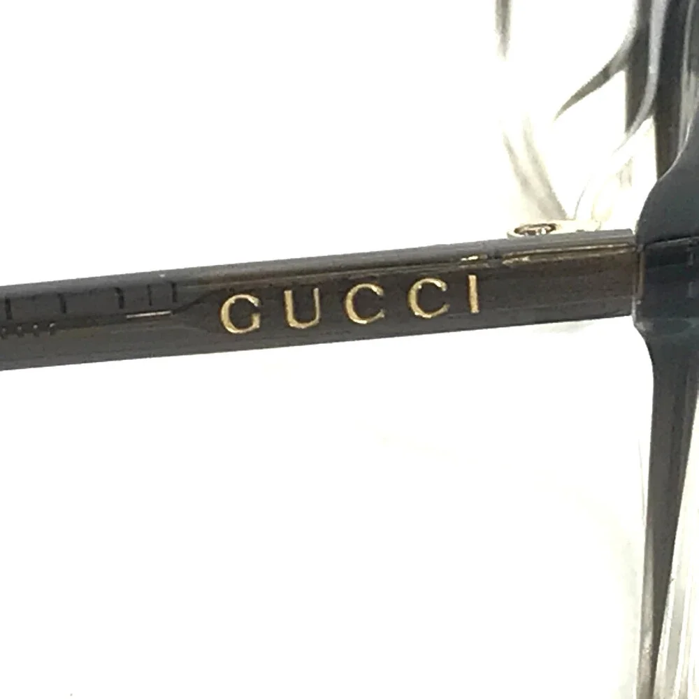 Gucci Eyeglasses Frames GG0553O 008 Dark Gray Fade Rectangle Full Rim 56-16-145
